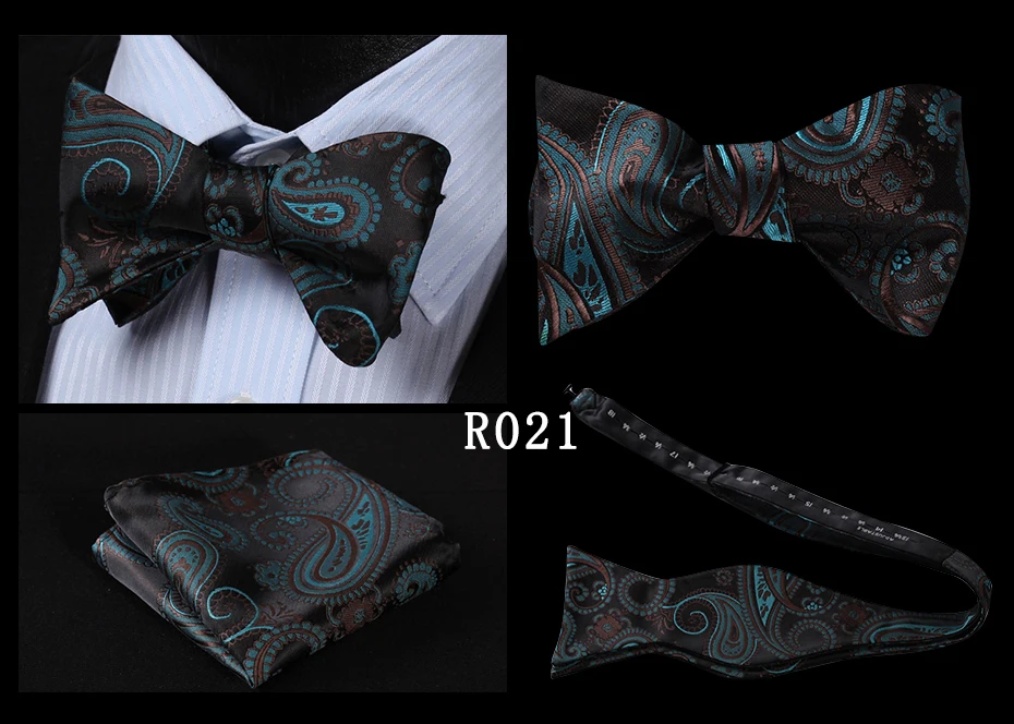Цветочный Пейсли Шелковый тканый мужской галстук бабочка Карманный платок носовой платок костюм набор# RF2