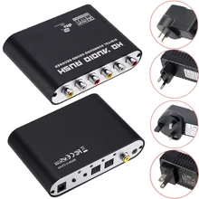 Оптический SPDIF коаксиальный 3,5 мм AUX до 6 RCA адаптер цифро-аналоговый 5,1 стерео аудио конвертер DTS AC3 аудио декодер усилитель