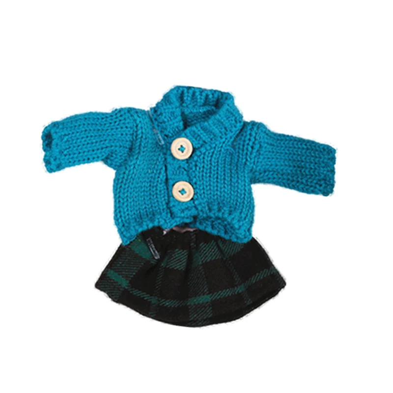 45 см/60 см Одежда для кукол Кролик Кот медведь плюшевые игрушки платье юбка вязаная кукла аксессуары для bjd 1/4 одежда для детских кукол - Цвет: f