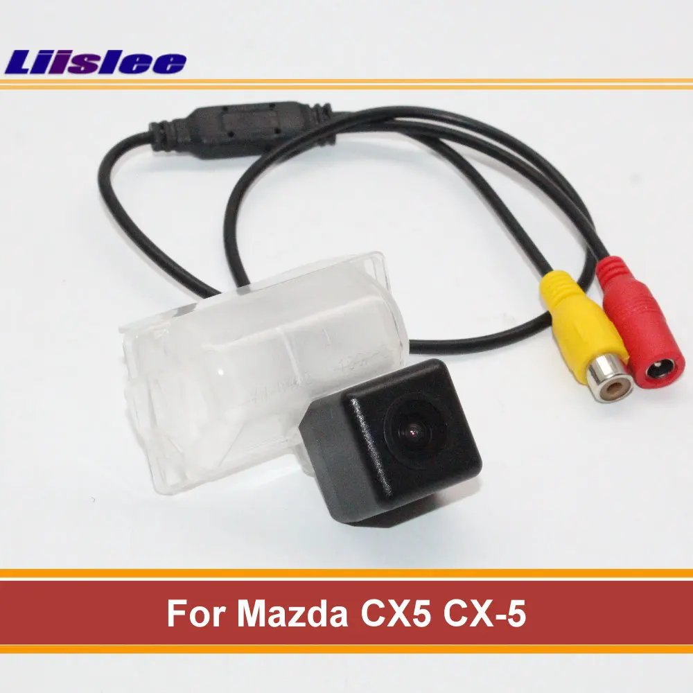 Liislee для Mazda CX5 CX-5~, камера заднего вида, камера заднего вида, парковочная камера, лампа для номерного знака, ночное видение, авто камера