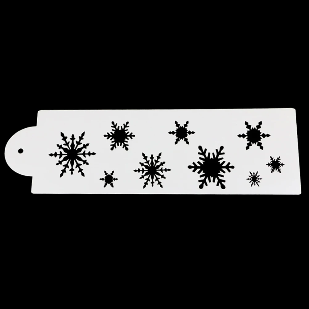 New Snowflake Cake Stencil Baking Mould Spray Die Mold