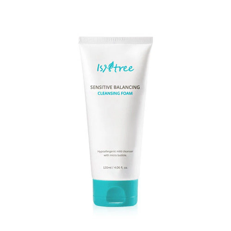 

ISNTREE Sensitve Balancing Cleansing Foam 120ml Mild Facial Cleanser Whitening Hydrating Pimple Blackhead Cleansing Face Care