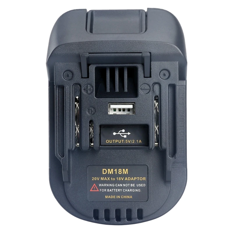 

20V To 18V Battery Convertor Adapter DM18M For Dewalt For Mikwaukee to Li-Ion Charger For MAKITA BL1830 BL1850 Batteries
