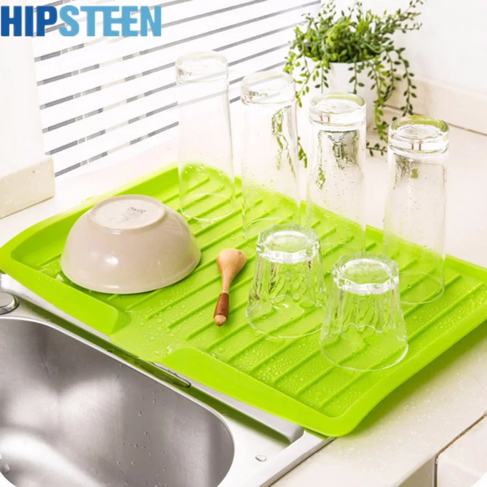 HIPSTEEN Dishes Sink Drain Pallets Filter Plate Storage Rack Kitchen Vegetable Fruit Storage Shelving Board