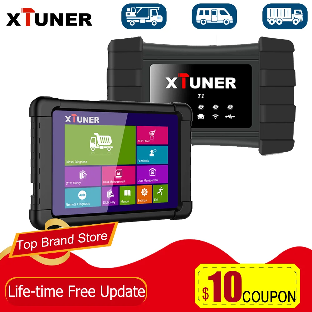 XTUNER T1 WiFi 24 В сверхмощный грузовик OBD2 сканер диагностический инструмент Easydiag