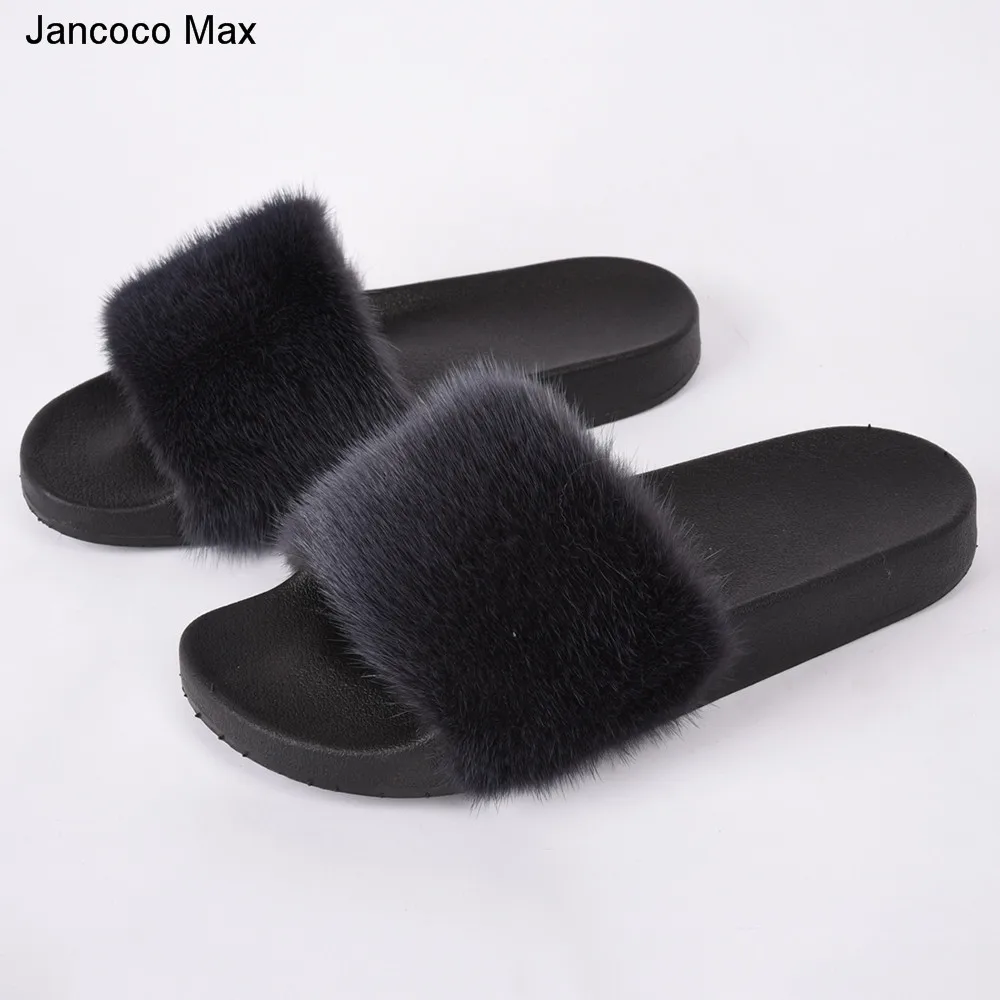 Jancoco Max 2018 New Arrive Women Real Mink Fur Slipper Top Quality Mink Fur Slides Lady Spring Summer Sliders S60Gloves27 цена Jancoco Max 2018 New Arrive Women Real Mink Fur Slipper Top Quality Mink Fur Slides Lady Spring Summer Sliders S60Gloves27 цены онлайн