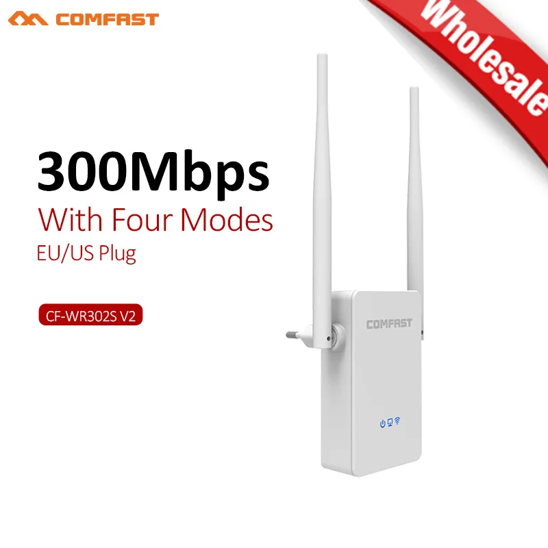 COMFAST 50PCS CF-WR302S Wireless WIFI Repeater 300Mbps WiFi Signal Amplifier extender home use router wi fi Booster 802.11N/B/G