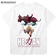 Новинка He-Man And The Masters Of The Universe, Акира, Мужская футболка с круглым вырезом, хлопок, футболка с графическим принтом