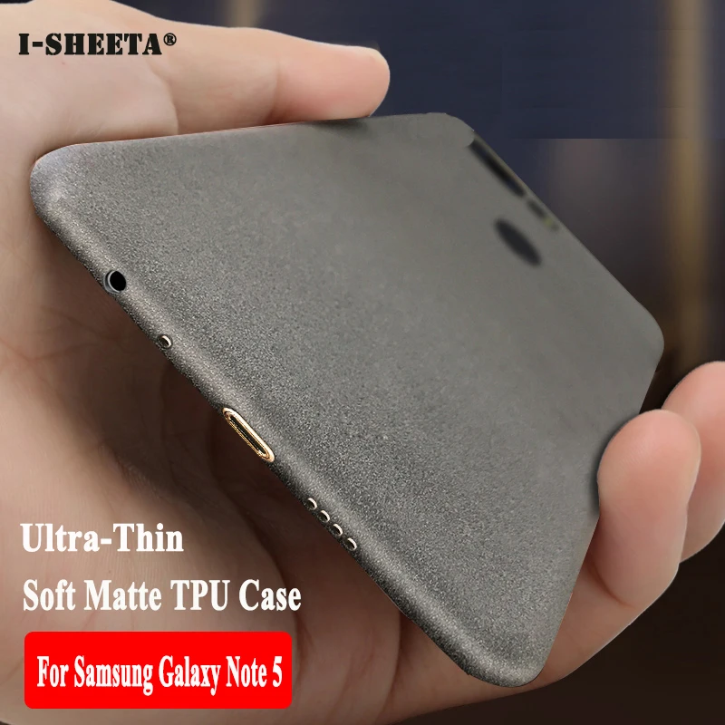 Shockproof Ultra Thin For Samsung Galaxy Note 5 9 8 N9200 Matte Soft Gel TPU Silicone Sandstone Case for Cover |