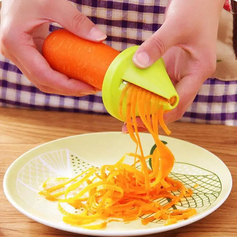 

Vegetable Fruit Spiral Shred Process Device Cutter Slicer Peeler Fruit Slicer Cutter Grater Twister Peeler Kitchen Tool Gadget