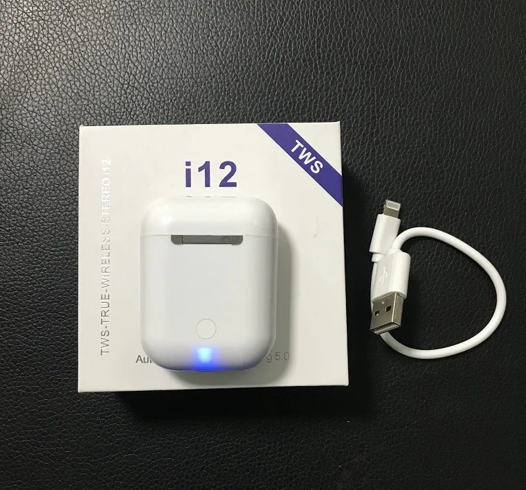 Мини i12 tws Bluetooth наушники Беспроводная гарнитура сенсорное управление 3D бас стерео наушники PK i13 i14 i10 tws для iPhone Android