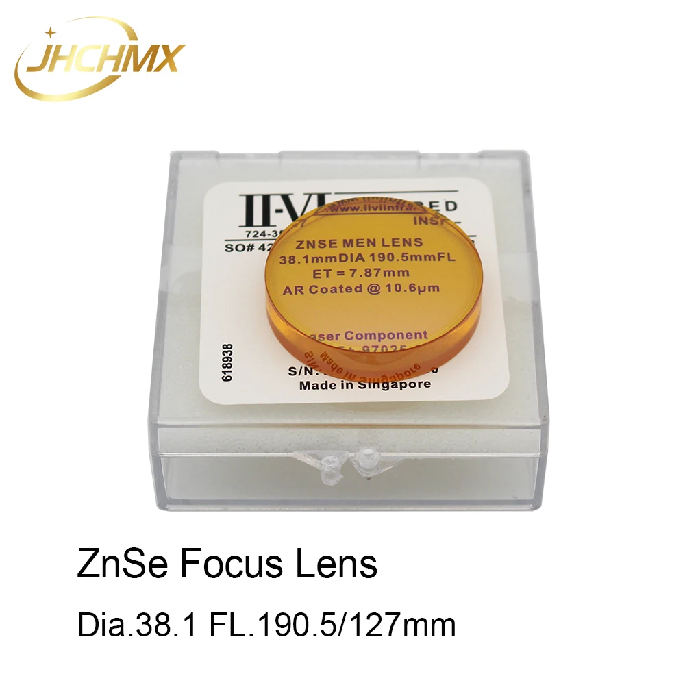 Фокусные линзы JHCHMX Co2 США CVD ZnSe диаметром 1 5 мм 127 дюйма fl. 7 5/мм 5/дюйма для мощного