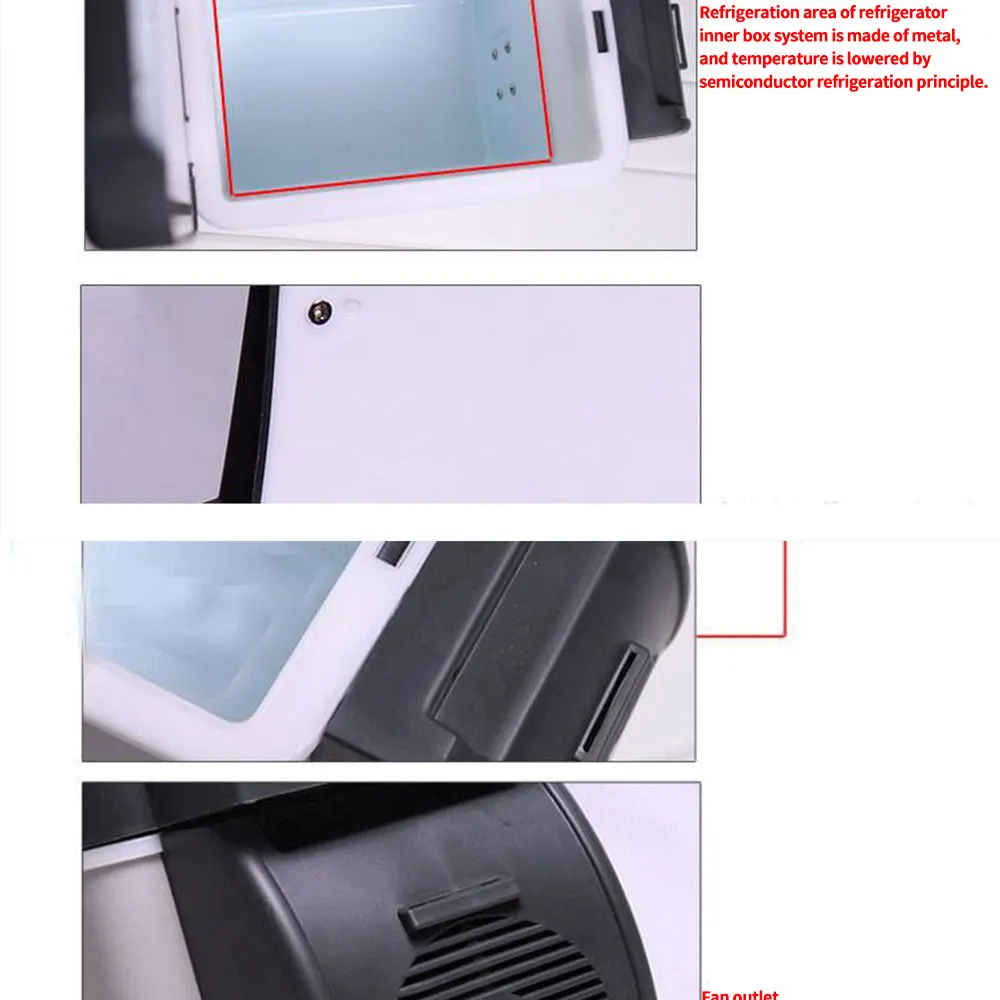 Солнечная панель 6л автомобильный домашний мини-холодильник для кемпинга двойное использование Охладитель Теплее Холодильник ABS общежития банки пиво морозильник