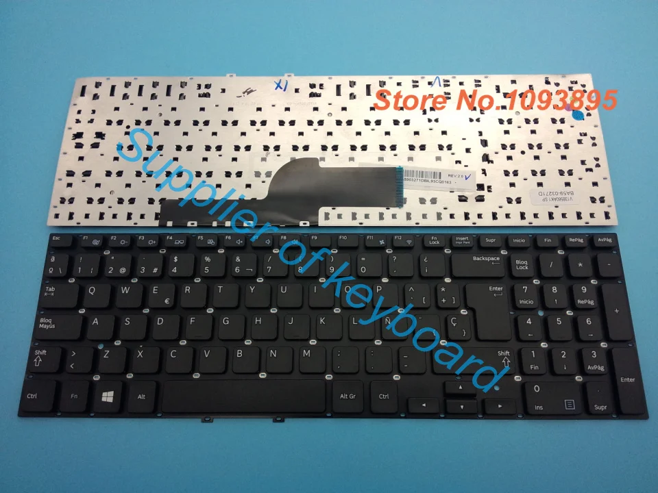 Новая испанская клавиатура для ноутбука Samsung NP270E5V NP275E5V NP270E5E NP270E5G NP270E5J NP270E5R