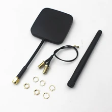 Антенна-усилитель, 5,8 ГГц, 14dBi De Alto, Ganho Painel, Faixa Estendida e 2,4 ГГц, 3dBi антенна, комплект для Hubsan X4 H501S H502S RC Quadco