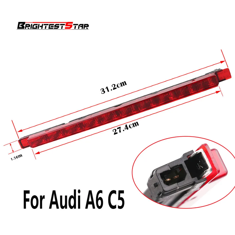 

Third High Mount Brake Light Lamp For Audi A6 RS6 S6 C5 Sedan 1998 1999 2000 2001 2002 2003 2004 4B0945097 4B0 945 097