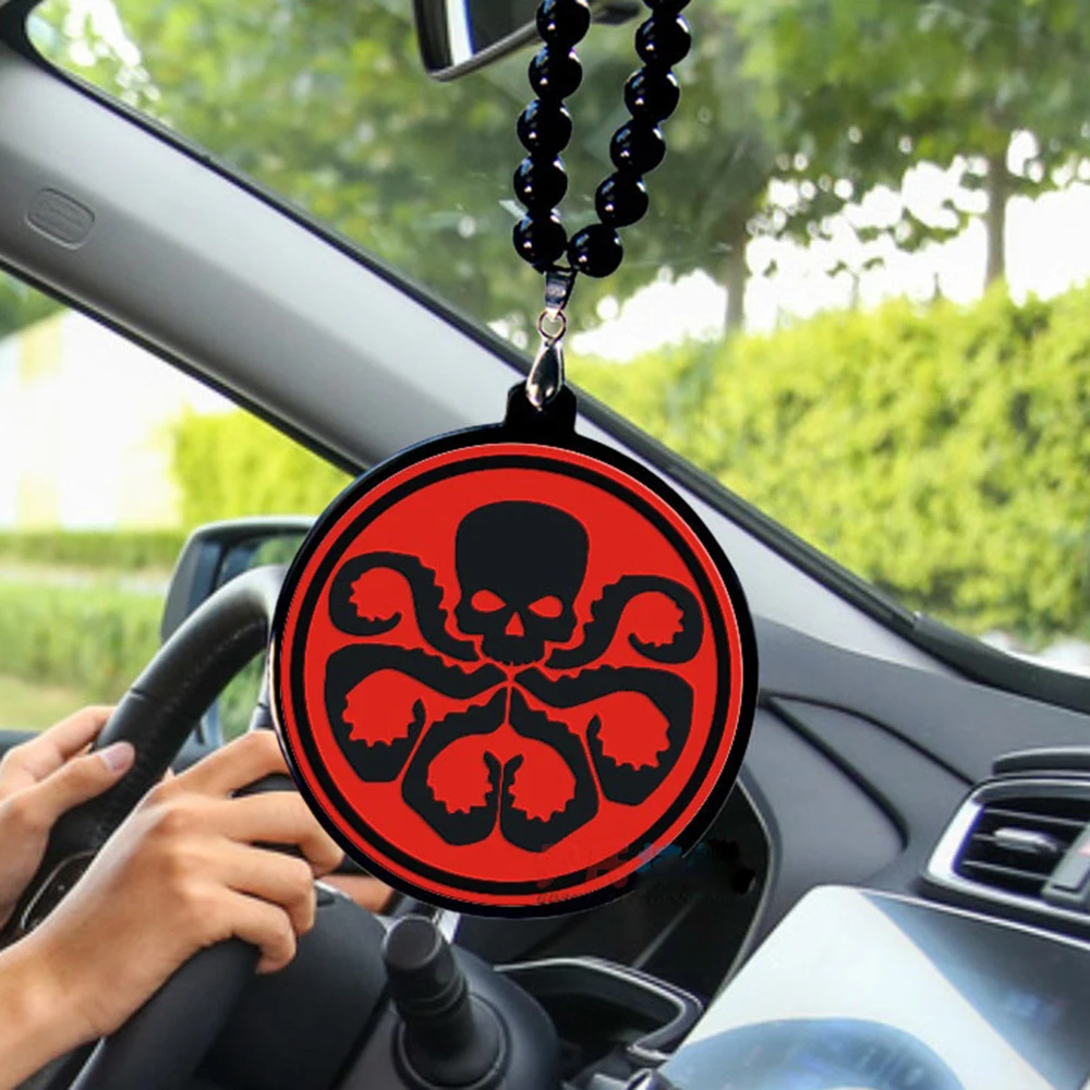 

Car Pendant Ornament Genius Hip-Hop Acrylic Auto Rearview Mirror Trim Accessory Hanging Necklace Trim Decoration Fashion Gift