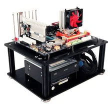 QDIY PC-D008L PMMA EATX Motherboard Acrylic Bare Computer Case