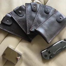 Дермис складной держатель для ножей Открытый инструмент ремень петля Охота EDC Мульти кобура носить оболочка кожа ножны сумка карман