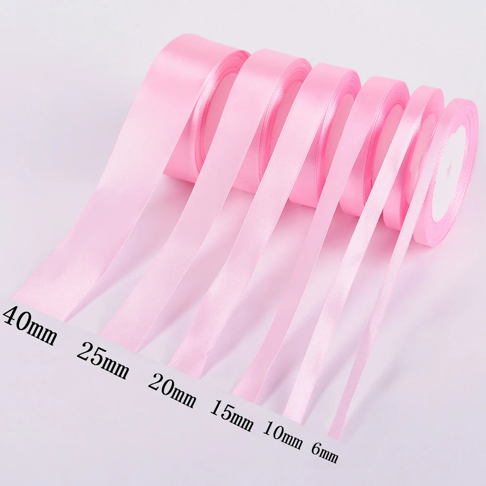 25 ярдов/рулон Grosgrain атласные ленты для свадьбы Рождественская вечеринка