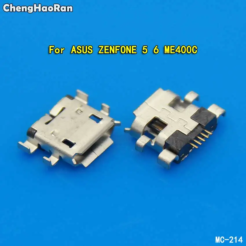 ChengHaoRan 2 шт. 5 контактный разъем Micro USB гнездовой для ASUS ZENFONE 6 ME400C зарядный