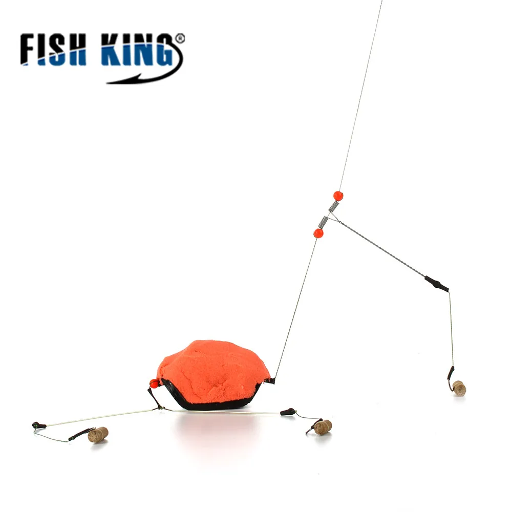 Fish King 20g 80g 1 шт. рыболовная клетка для приманки проволока из нержавеющей стали