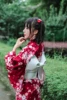 Kimono traditionnel japonais à fleurs avec Obi, Robe de bain en coton pour femmes, Yukata, Costume de Cosplay Vintage, Robe de soirée ► Photo 2/6