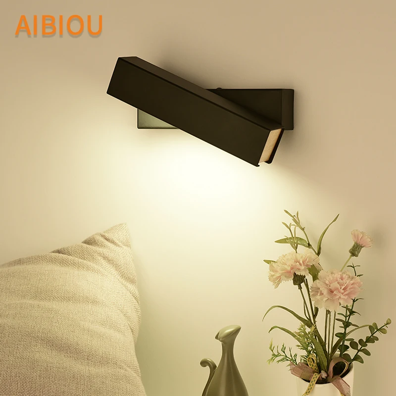 

AIBIOU Modern Led Wall Lights Ajustable Wall Sconce Designer White Wall Mounted Bedside Light White Indoor Luminaire