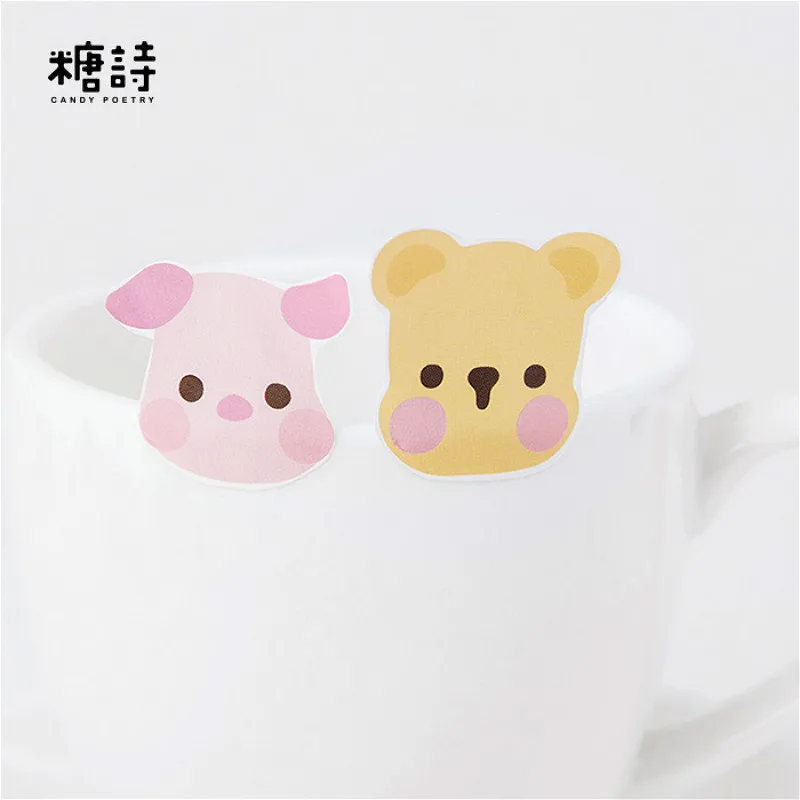 

Mini Cute Cartoon Kawaii Animal Little Bear Memo Pad Sticky Notes Memo Notebook Stationery Note Paper Stickers School Supplies
