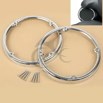 

Motorcycle Chrome Rear Speaker Trim For Harley Tour Pack Touring FLHTCU FLHTK FLHTKL Electra Glide Ultra Limited