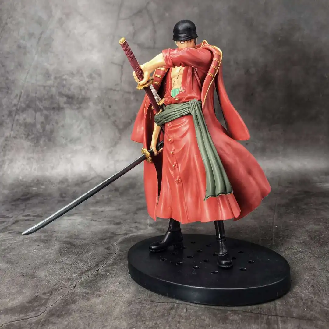 

Japan Anime One Piece DXF Roronoa Zoro Red Coat Ver. Grandline Man PVC Action Figure Gift Collectible Model Toys
