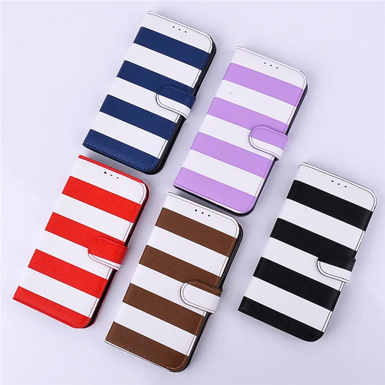 

Clearance Stripe PU Flip Wallet case for Samsung Galaxy Note3 Note4 Note5 Note S 3 4 5 S6 Edge Plus Covers Coque with Card solt
