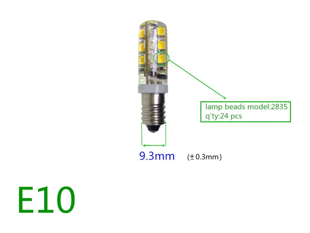 AC12V E10 светодиодный лампы DC12V e10 светодиодный 2835-24smd чехол из силиконового геля светодиодный измерительный прибор механический лампы E10 AC12V инструкция освещение лампы