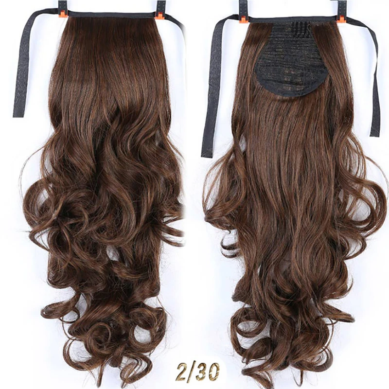 WTB Long Wavy Ponytail Heat Resistant Clip In Pony Tail Hair Extensions Wrap On Hair Hair Ponytails Hair Piece