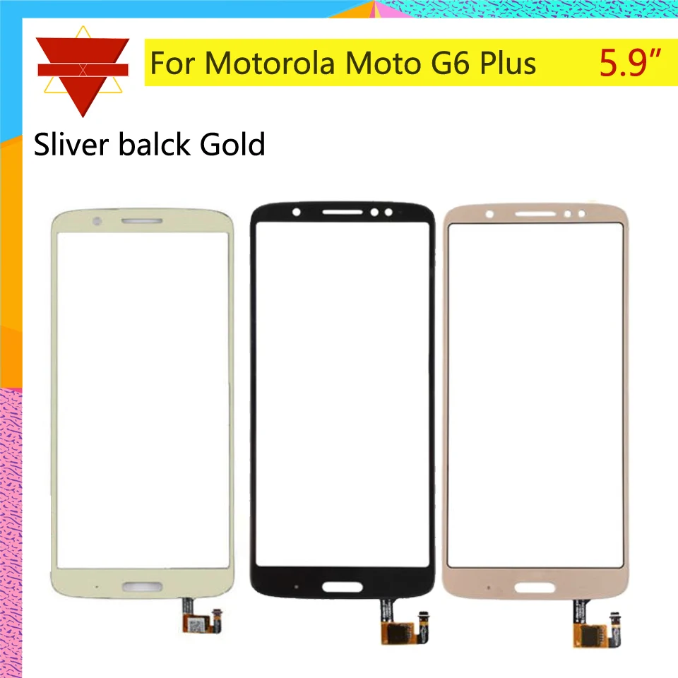 

10pcs\lot Origianl 5.9" touchscteen For Motorola Moto G6 Plus XT1926 Touch Screen Digitizer Front Glass Panel Sensor NO LCD