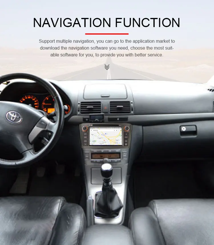Top TOPBSNA Android 9.0 Car DVD Multimedia player For Toyota Avensis T25 2003-2008 2 Din Car Radio GPS Navigation Video headunit RDS 9