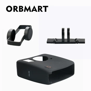 

ORBMART Rubber Silicone Protective Case Cover Housing + Lens Cap + Plastic Slideway Kits For GoPro Fusion 360 Degree Camera