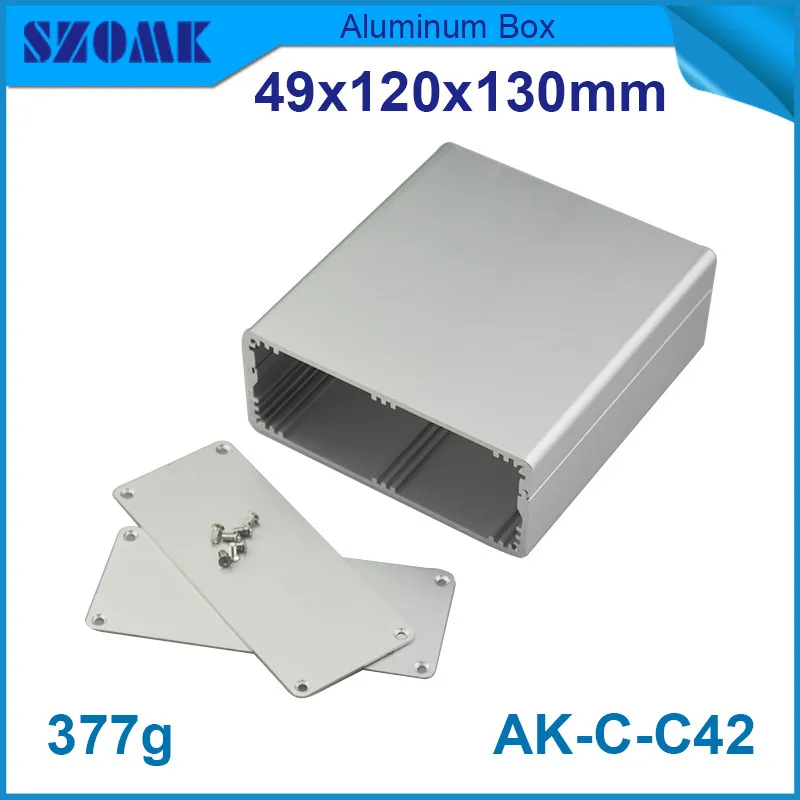 

10pcs/lot silver aluminium housing enclosure switch case control box for electronic 49*120*130mm