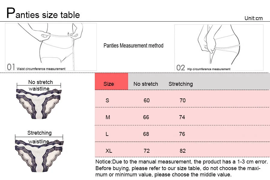 Brand New 2017 Sexy Lace Women Panties Lady's Girls Plus Size VS Pink Briefs Underwear Femme Knickers Tangas Bragas (1)