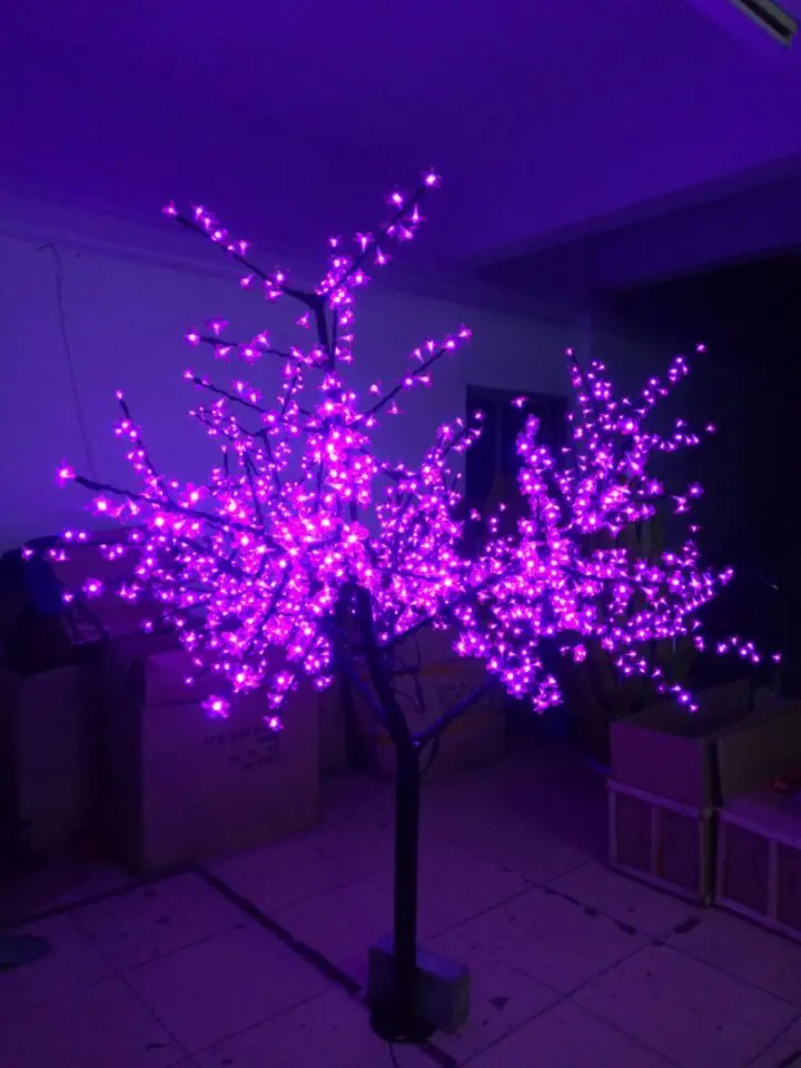 Buy  6.6ft 2M height LED Cherry Blossom Tree Outdoor home Garden Holiday Christmas party wedding Light D