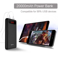 B20A-20000mAh,10000mAh ultra thin Power Bank LCD display dual USB for mobile phones, tablet PC portable for outdoors/camping