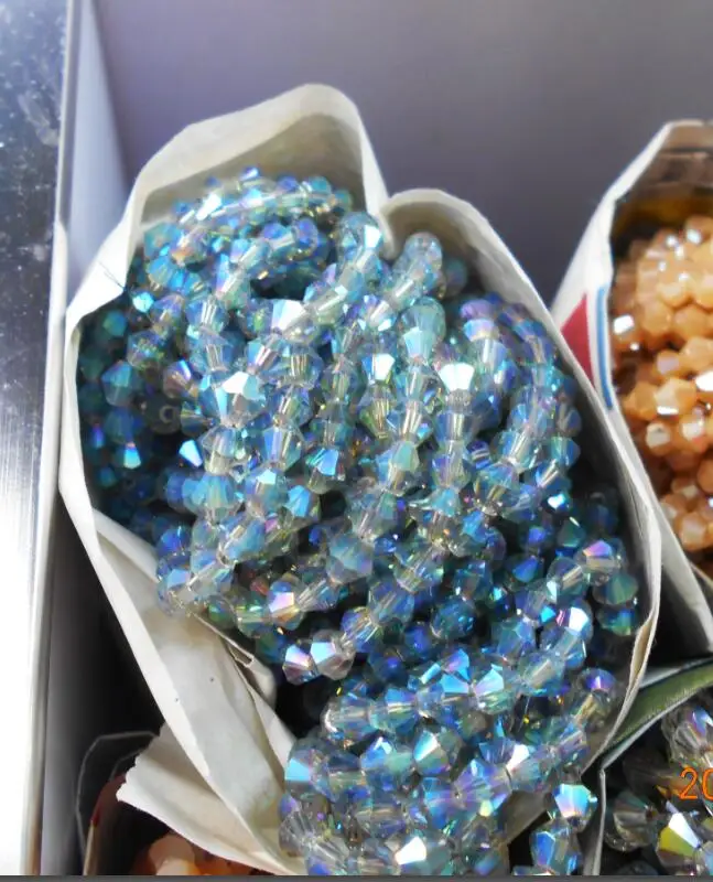 

Non-hyaline AB Color 100pcs 4mm Bicone Austria Crystal Beads charm Glass Beads Loose Spacer Bead Jewelry Making