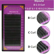 0,07/0,10/0,15/0,20/0,25 60 шт./лот все Размеры микс Длина индивидуальных удлинитель для ресниц ресницы DHL