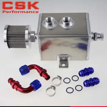 

2L High Flow Baffled Oil Catch Surge Tank with Breather & Drain Tap 2 Ltr