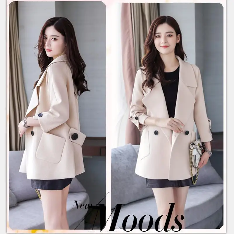 2018 Autumn new leisure suit jacket female summer long