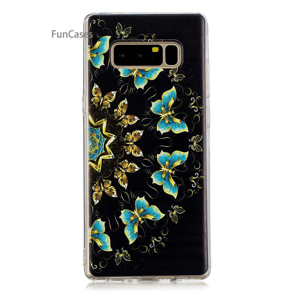 Lovely Elephant Case sFor Coverage Samsung Note 8 Soft Silicone Back Cover Telefoon Glossy Cellphone Case Samsung Galaxy Note 8