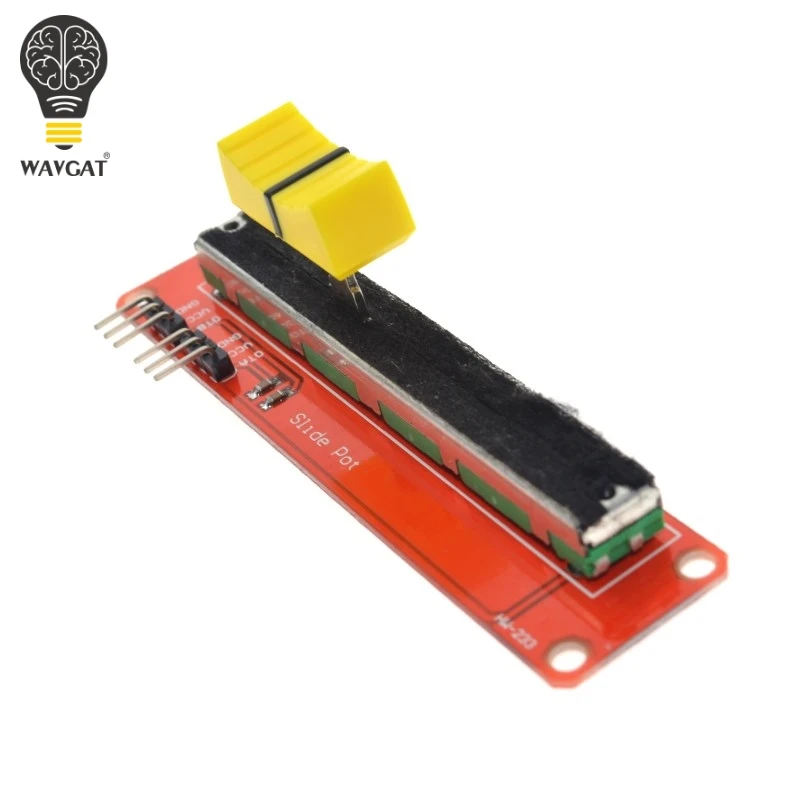 WAVGAT скользящий потенциометр 10K Линейный модуль двойной выход для Arduino AVR