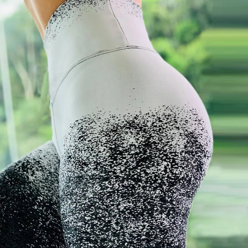 

[AoSheng] New 3D Printed Leggings For Women Fitness Sporting Workout Slim Leggins Polyester Quick Dry Summer Sport Pants 2019