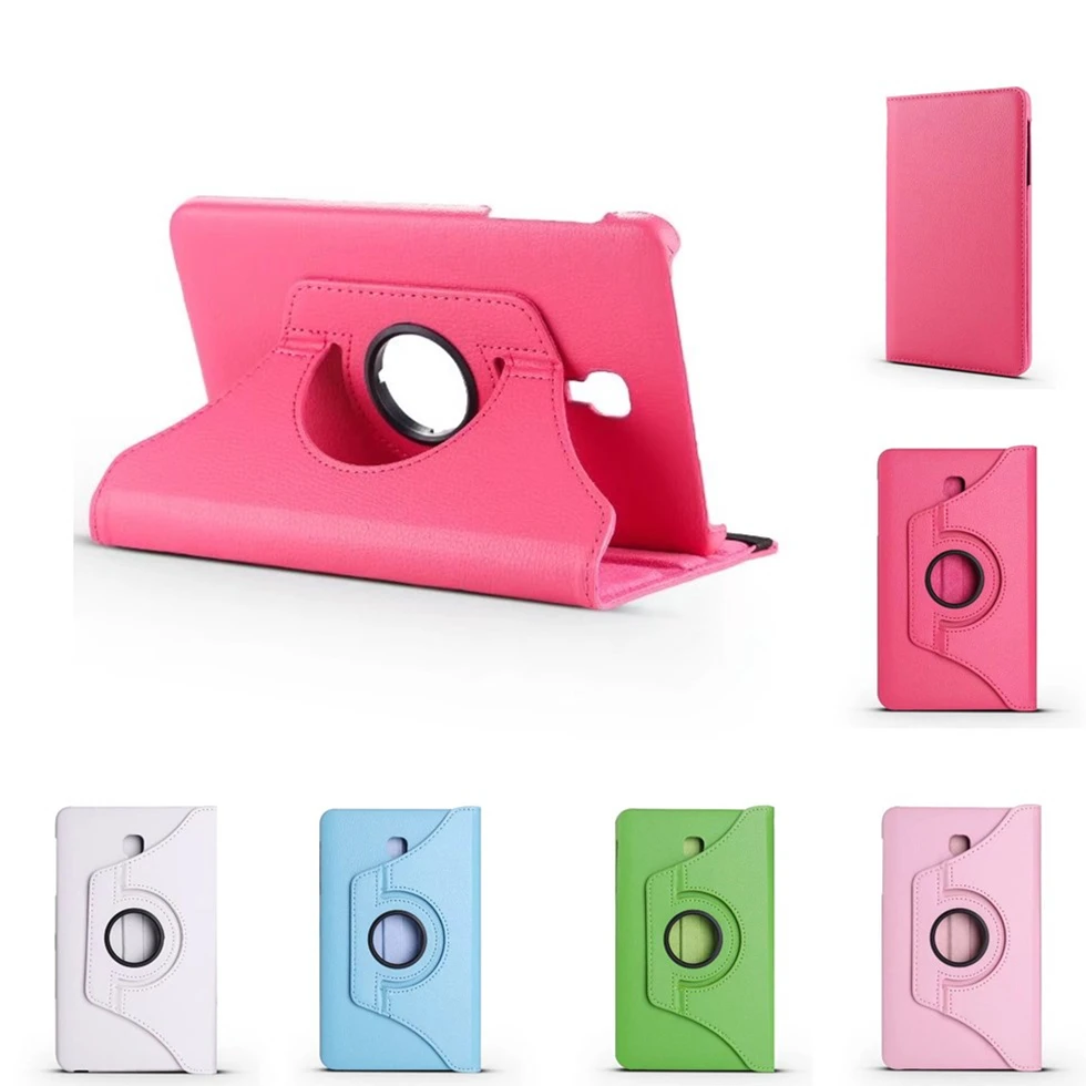 

For Samsung Galaxy Tab A 8.0 2017 T380 T385 Tablet Case 360 Degree Rotating PU Leather Stand Flip Folio Screen Protector Cover