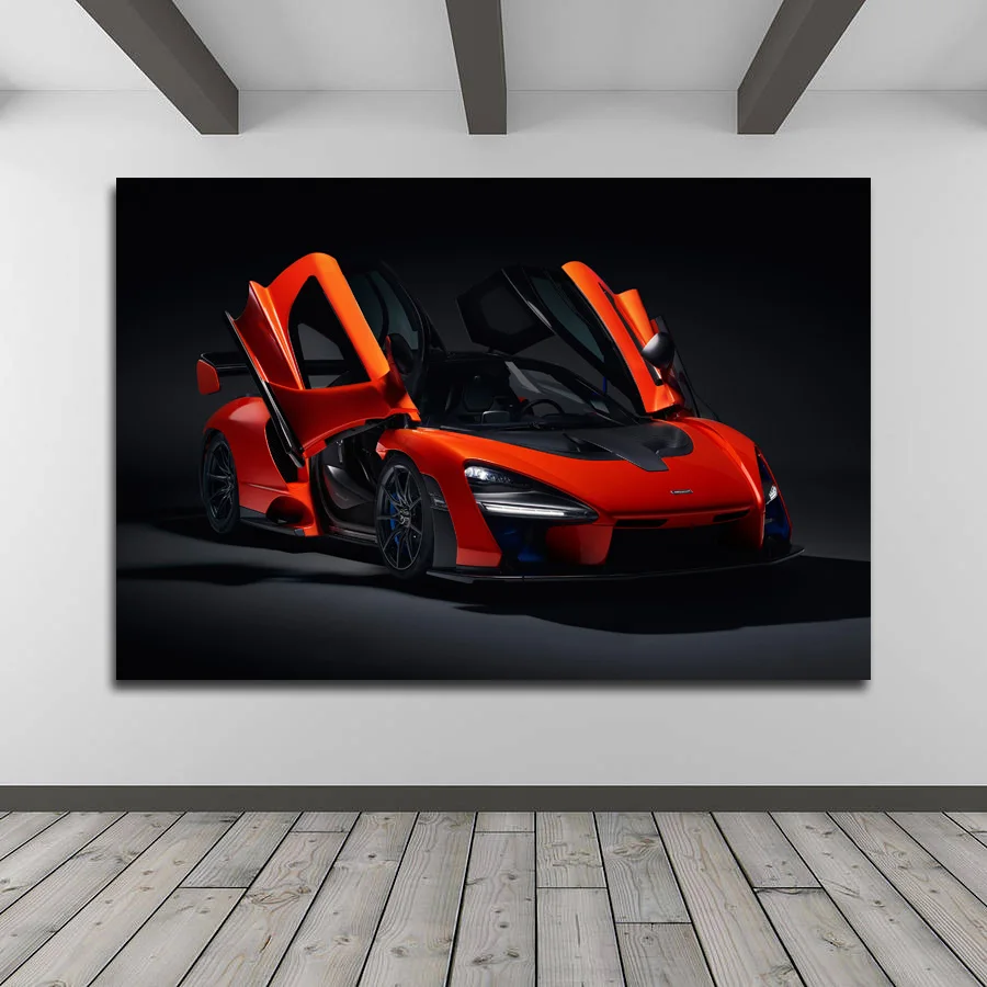 McLaren Senna супер автомобиль обои картина печатная стена искусство холст постер